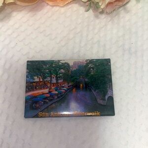 San Antonio Riverwalk Refrigerator Magnet Vintage